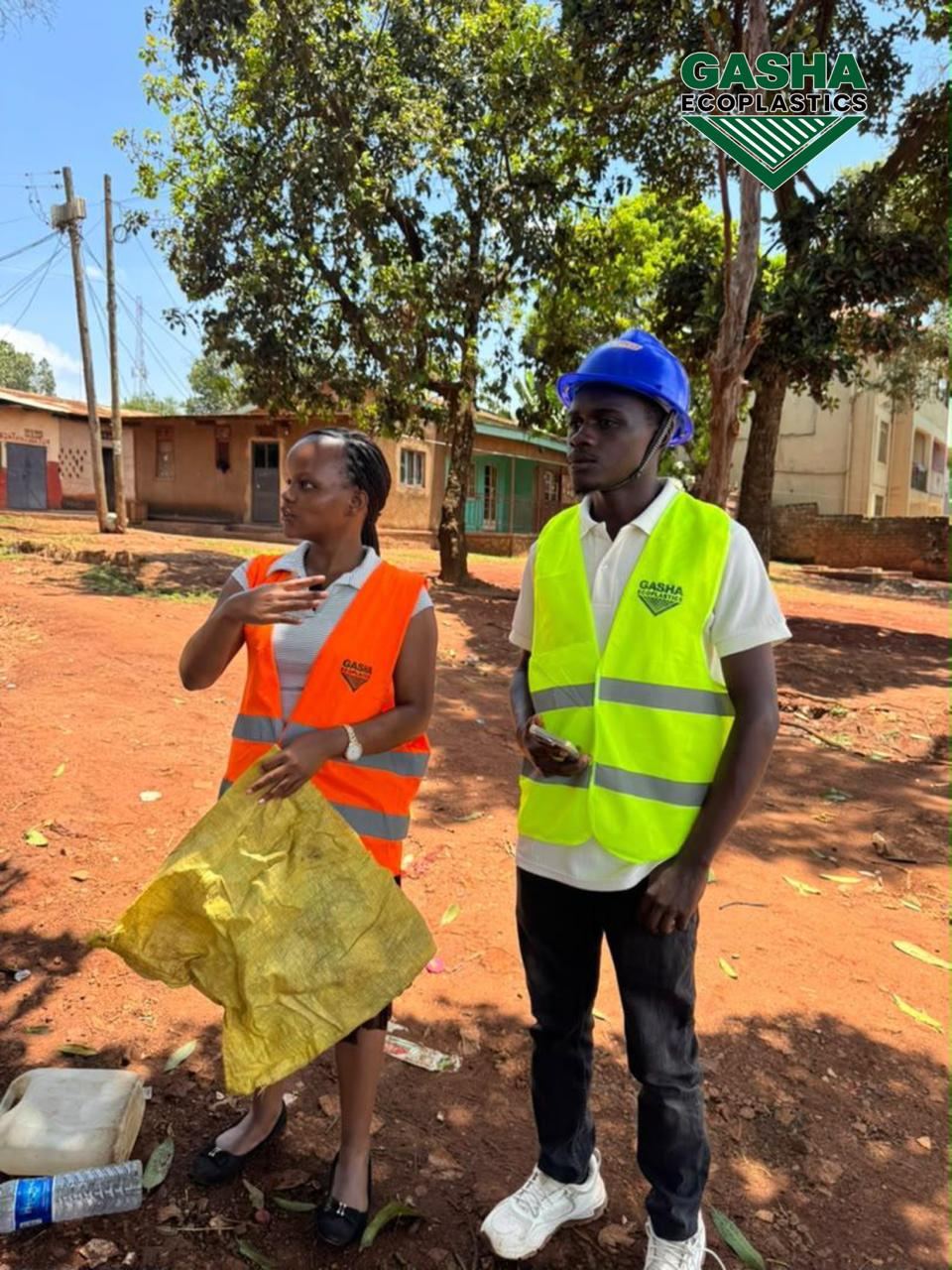 Collecting plastic waste